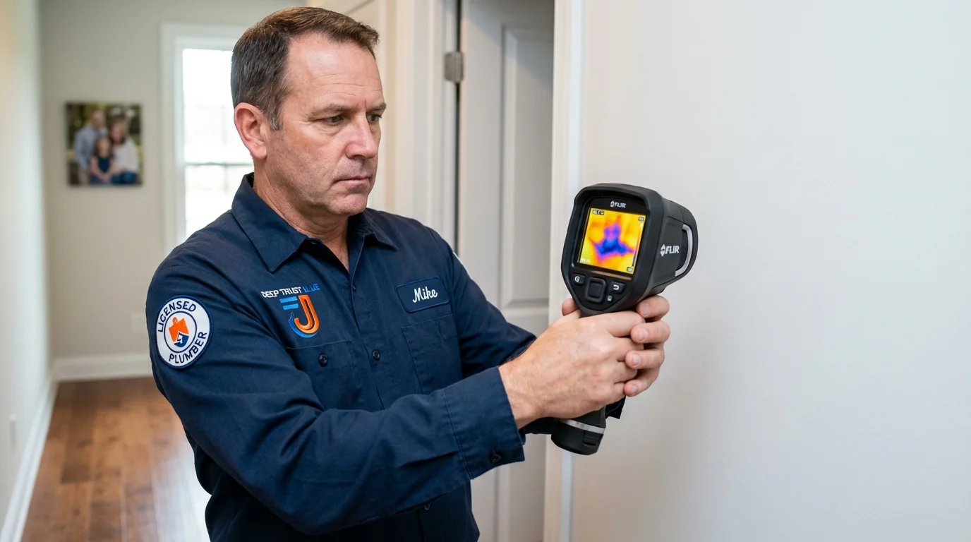 Thermal imaging leak detection by Johns Plumbing LLC in Phelps